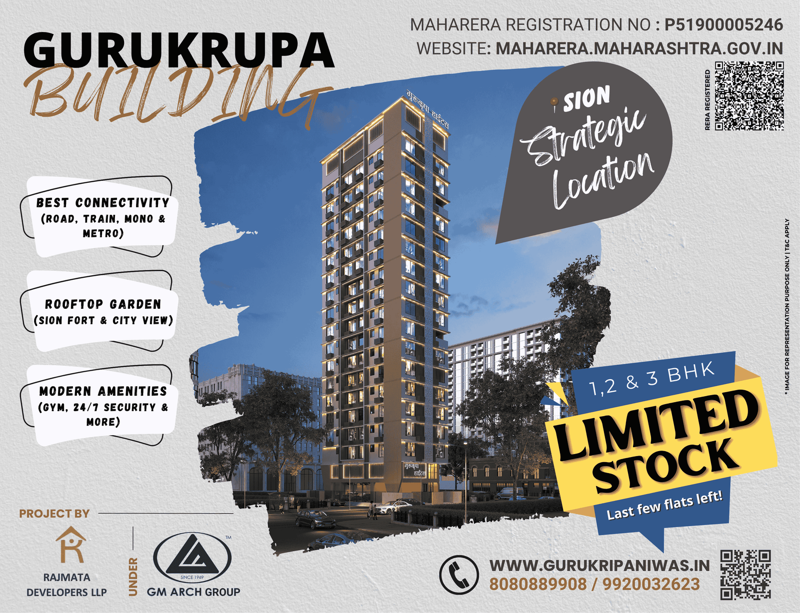 Sample flat interior at Gurukrupa Niwas